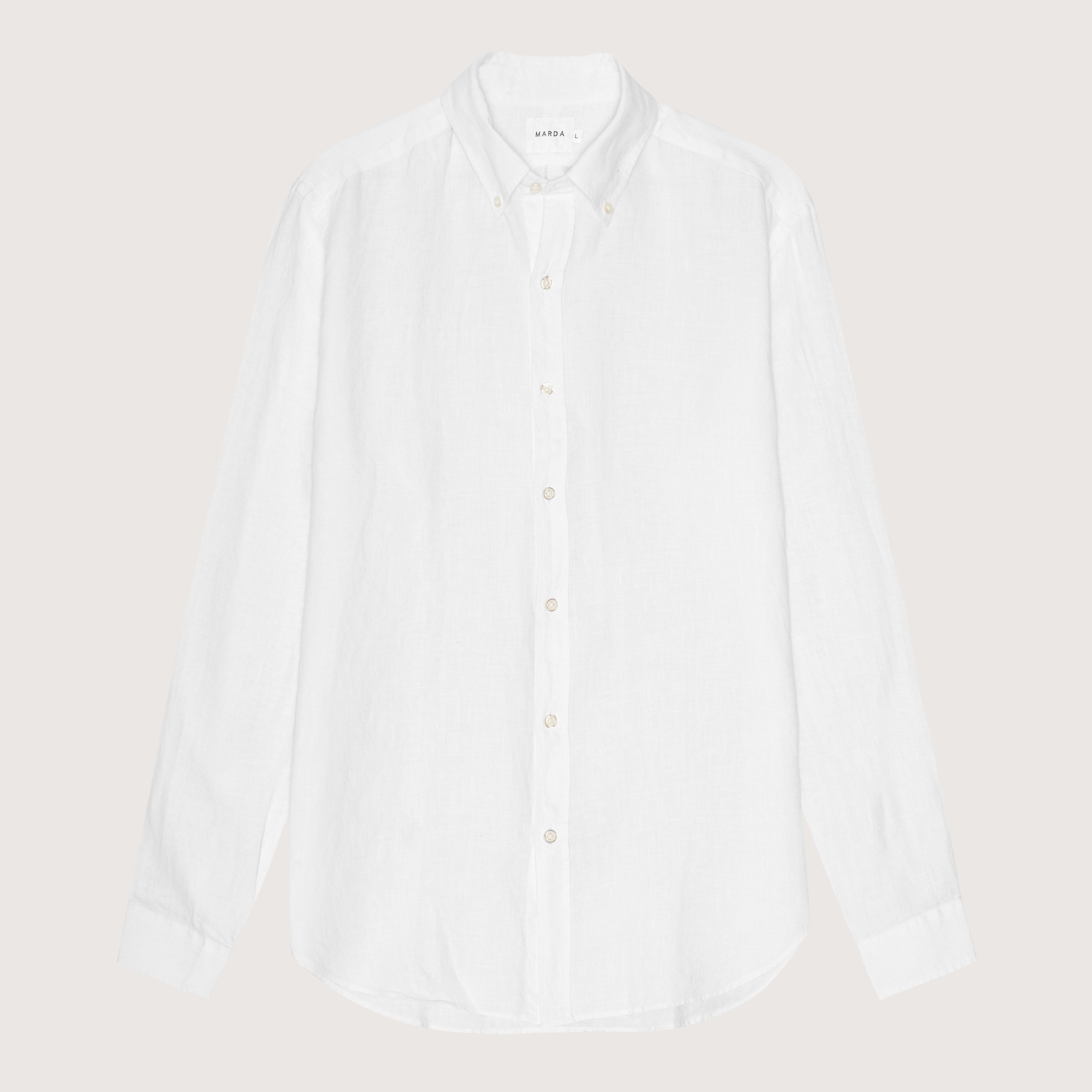 WHITE LINEN SHIRT