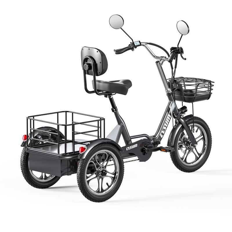 Foldable cargo e-trike - 48v 350w rear-drive, top speed 25km/h, 16 inch tire-1