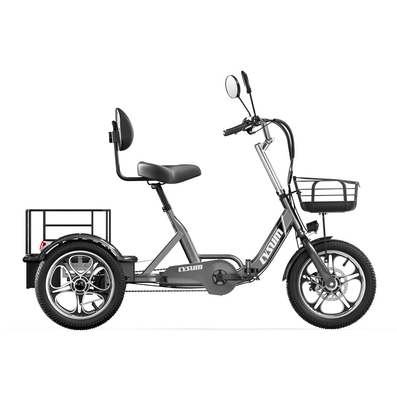 Foldable cargo e-trike - 48v 350w rear-drive, top speed 25km/h, 16 inch tire-2