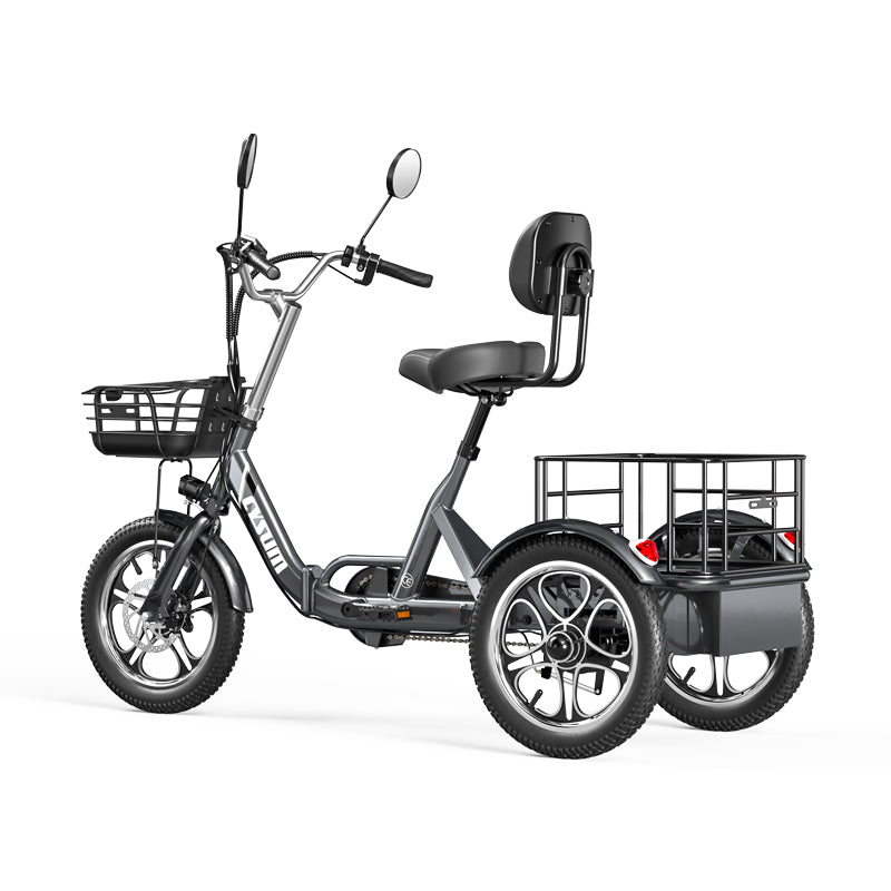 Foldable cargo e-trike - 48v 350w rear-drive, top speed 25km/h, 16 inch tire-3