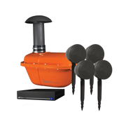 TRUAUDIO 8' SubTerrain Subwoofer, 4 Landscape Speaker, and Amplifier