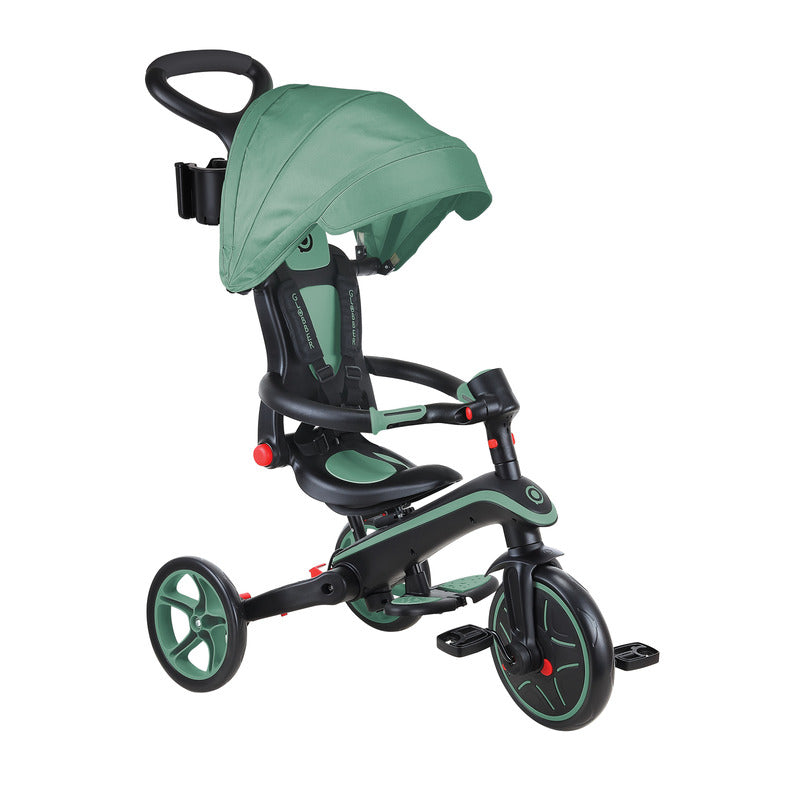 NNEDSZ Globber EXPLORER Trike 4in1 FOLDABLE - Olive-0