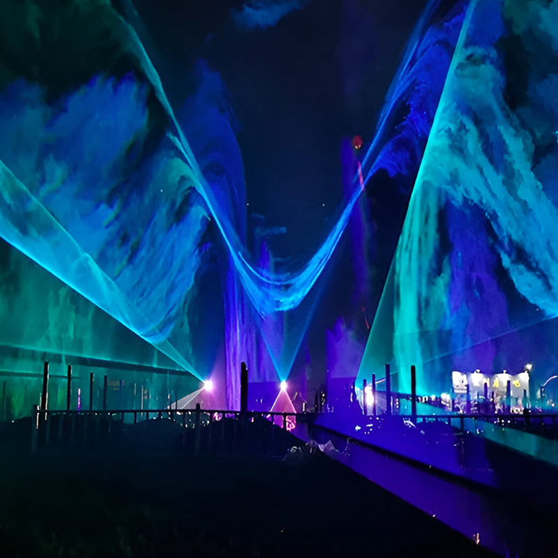 O2 140W IP67 Waterproof Laser Show Light Stone Mountain Display-4