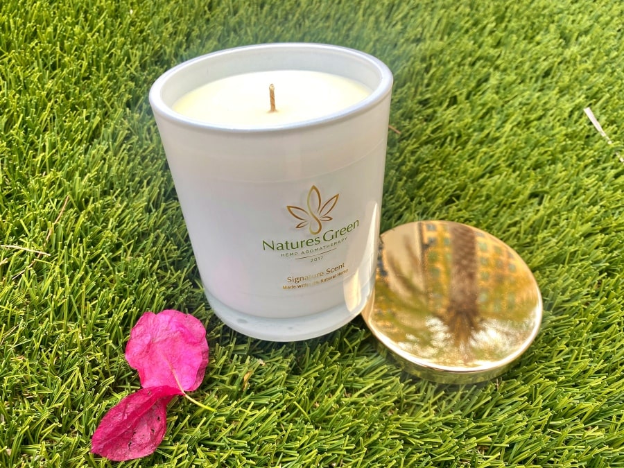 V For Vibes x Natures Green Hemp Candle