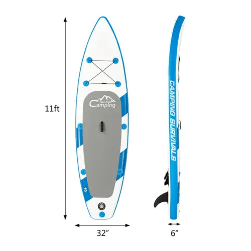 11 Feet Paddle Board Inflatable Surfboard NOSTOPSHOP