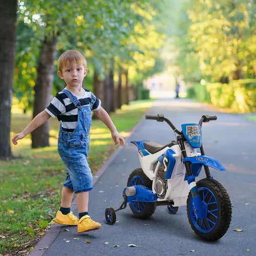 Aosom Kids Dirt Bike Battery-Powered Ride-On Electric Motorcycle with NOSTOPSHOP