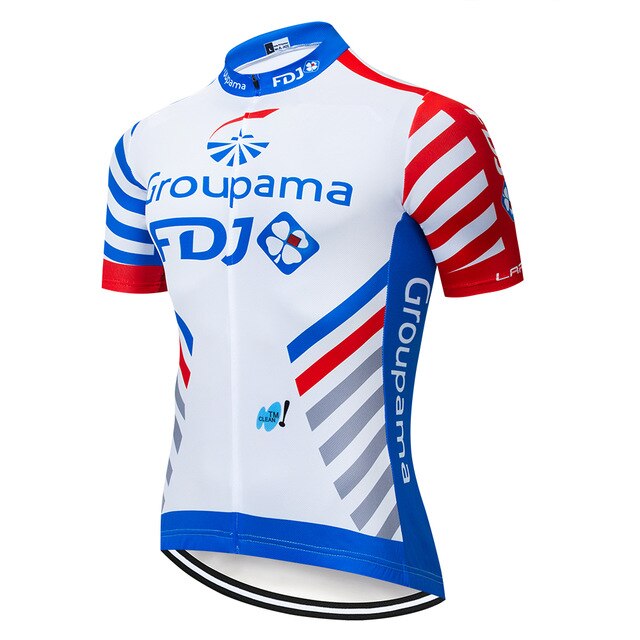 Pro Team FDJ Cycling Jersey 20D Bib Set MTB Uniform Bike Clothing Quick Dry Bicycle Wear Clothes Mens Short Maillot Culotte