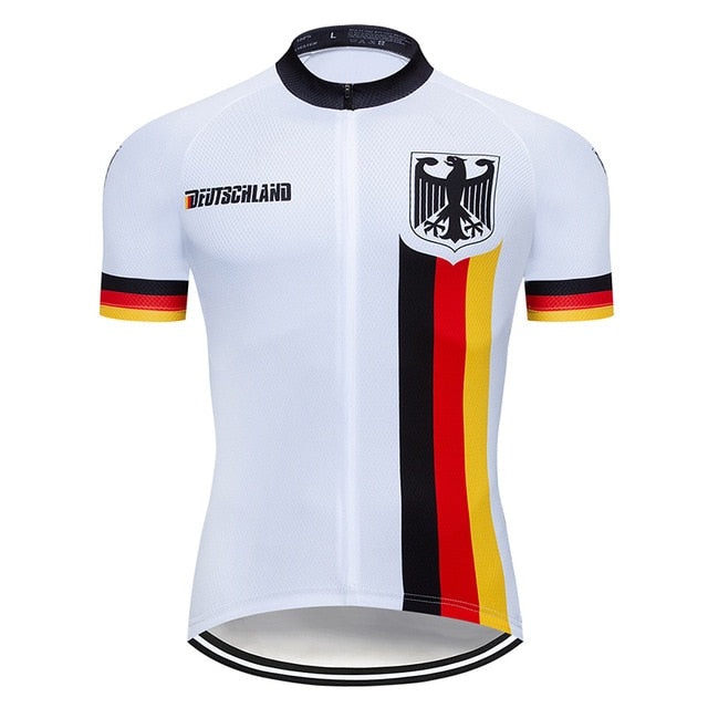 Pro Team Germany Cycling Clothing 9D Set MTB Uniform Bicycle Clothes Quick Dry Bike Jersey Mens Short Maillot Culotte