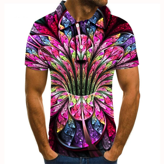 Polo shirt men men clothing polo shirt men Summer Men's Short Sleeve Polo Shirt High Quality Men Printed Polo Shirt