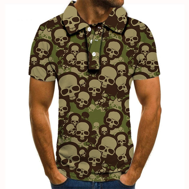 Polo shirt men men clothing polo shirt men Summer Men's Short Sleeve Polo Shirt High Quality Men Printed Polo Shirt