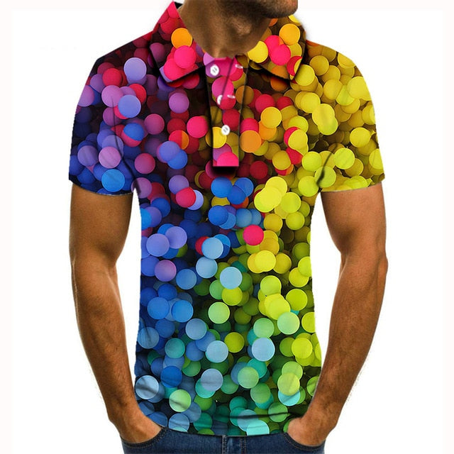 Polo shirt men men clothing polo shirt men Summer Men's Short Sleeve Polo Shirt High Quality Men Printed Polo Shirt