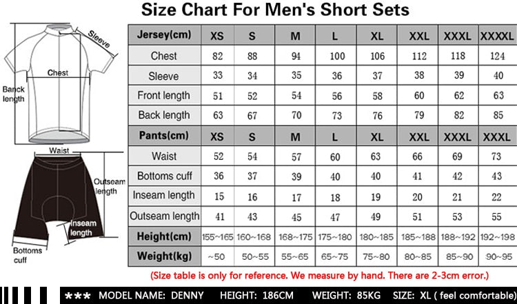 Rock Racing Cycling Clothing 9D Bib Set MTB Uniform Team Bicycle Clothes Quick Dry Bike Jersey Men’s Short Maillot Culotte