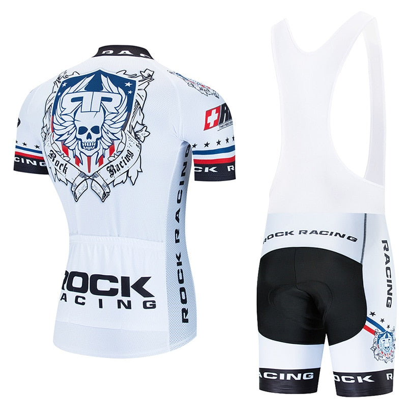 Rock Racing Cycling Clothing 9D Bib Set MTB Uniform Team Bicycle Clothes Quick Dry Bike Jersey Men’s Short Maillot Culotte