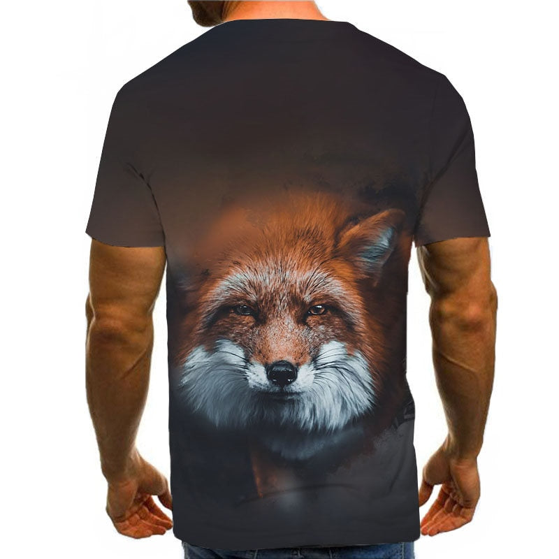 Snow Tiger T Shirt Men Animal Tshirt Sex Funny T Shirts Slim 3d Print T-shirt Hip Hop Tee Cool Mens Clothing New Summer Top