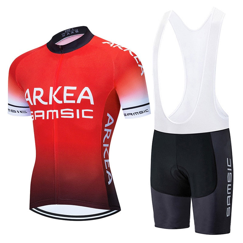 Pro Team ARKEA Cycling Jersey 9D Bib Set MTB France Bicycle Clothing Quick Dry Bike Clothes Wear Mens Short Maillot Culotte