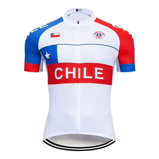 Pro Team CHILE Cycling Clothing 9D Set MTB Uniform Bicycle Clothes Summer Quick Dry Bike Jersey Men's Short Maillot Culotte