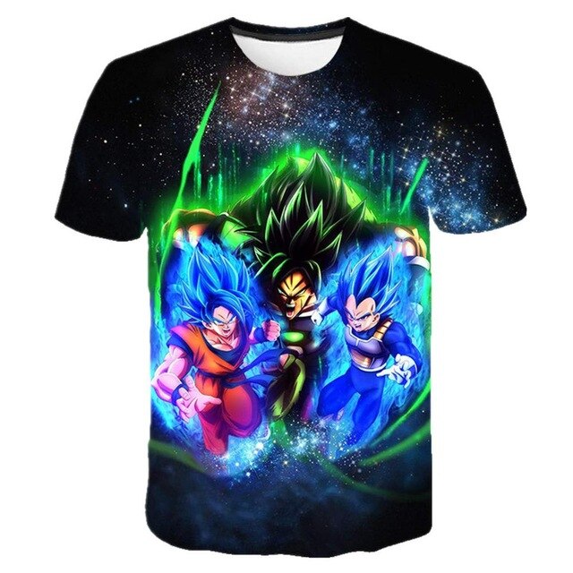 Son Goku Dragon Ball T-Shirt Men's Clothing T Shirt Fashion Streetwear Funny Kid Goku 3D Printed Tshirts Mans Tops Tees
