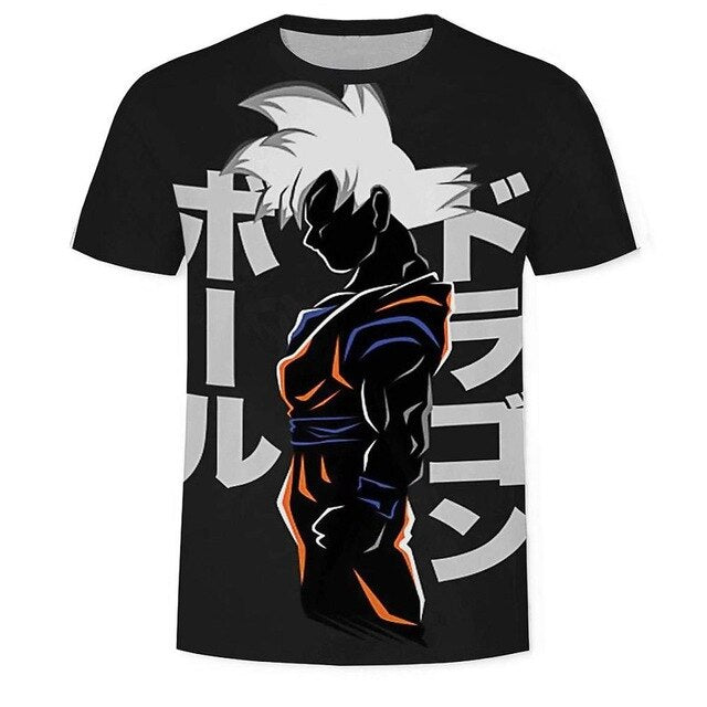 Son Goku Dragon Ball T-Shirt Men's Clothing T Shirt Fashion Streetwear Funny Kid Goku 3D Printed Tshirts Mans Tops Tees