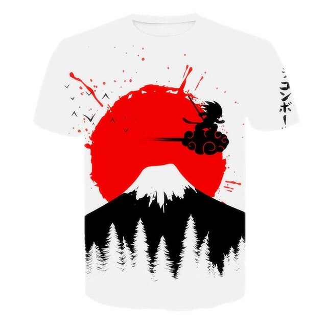 Son Goku Dragon Ball T-Shirt Men's Clothing T Shirt Fashion Streetwear Funny Kid Goku 3D Printed Tshirts Mans Tops Tees