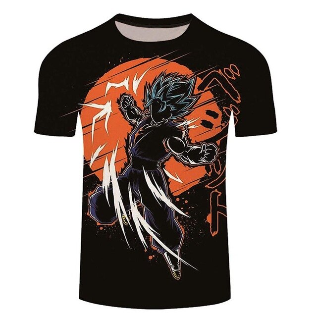 Son Goku Dragon Ball T-Shirt Men's Clothing T Shirt Fashion Streetwear Funny Kid Goku 3D Printed Tshirts Mans Tops Tees