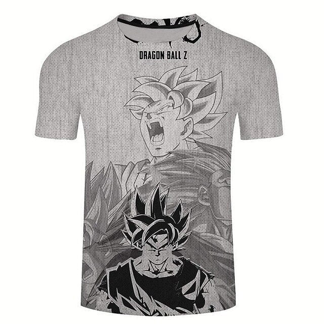 Son Goku Dragon Ball T-Shirt Men's Clothing T Shirt Fashion Streetwear Funny Kid Goku 3D Printed Tshirts Mans Tops Tees