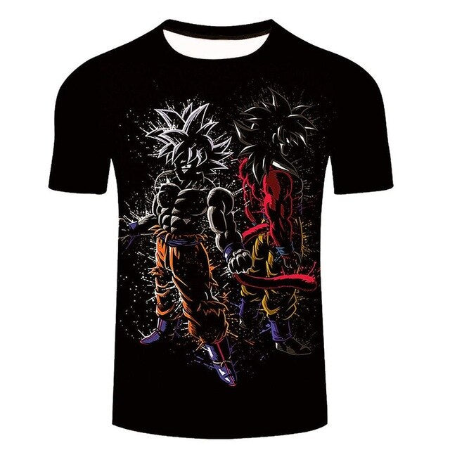 Son Goku Dragon Ball T-Shirt Men's Clothing T Shirt Fashion Streetwear Funny Kid Goku 3D Printed Tshirts Mans Tops Tees