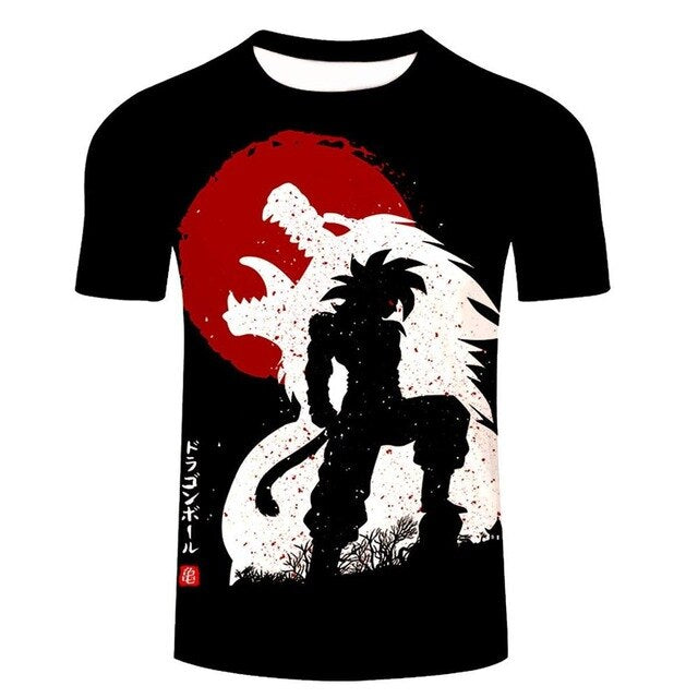 Son Goku Dragon Ball T-Shirt Men's Clothing T Shirt Fashion Streetwear Funny Kid Goku 3D Printed Tshirts Mans Tops Tees