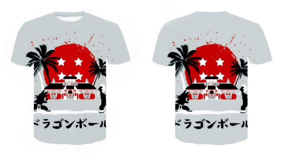 Son Goku Dragon Ball T-Shirt Men's Clothing T Shirt Fashion Streetwear Funny Kid Goku 3D Printed Tshirts Mans Tops Tees