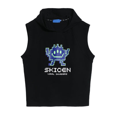 Summer Men Tank Top Casual Loose Sleeveless Hooded Tops Tees Shirts Sportswear Hoodie Mens Clothing