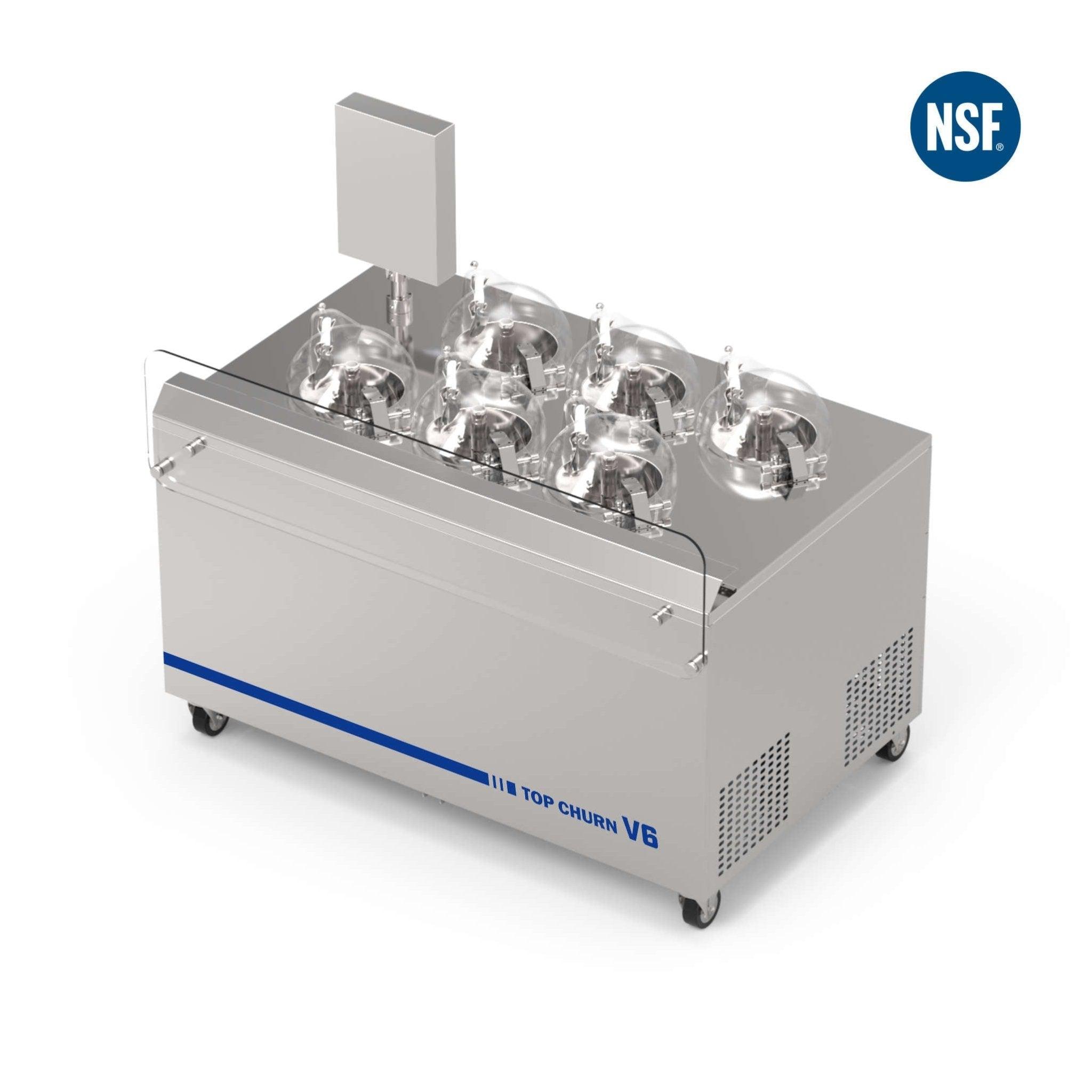 Commercial Gelato Ice Cream Maker, V6, Six Pots – Top Churn-0